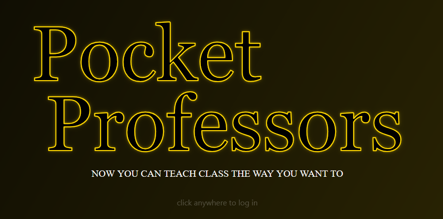 PocketProfessors landing
