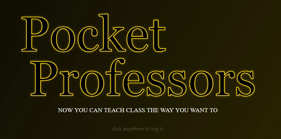 PocketProfessors landing